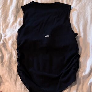 ALO Yoga Black built in bra top